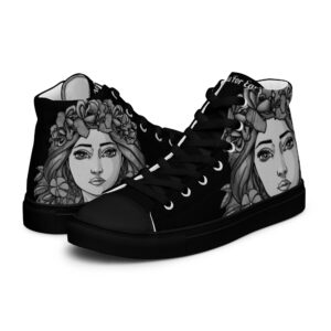 Men’s high top canvas shoes